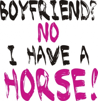 T-Shirt -I have a horse-