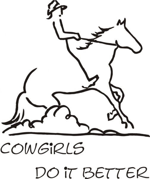 Wandtattoo -Cowgirls-